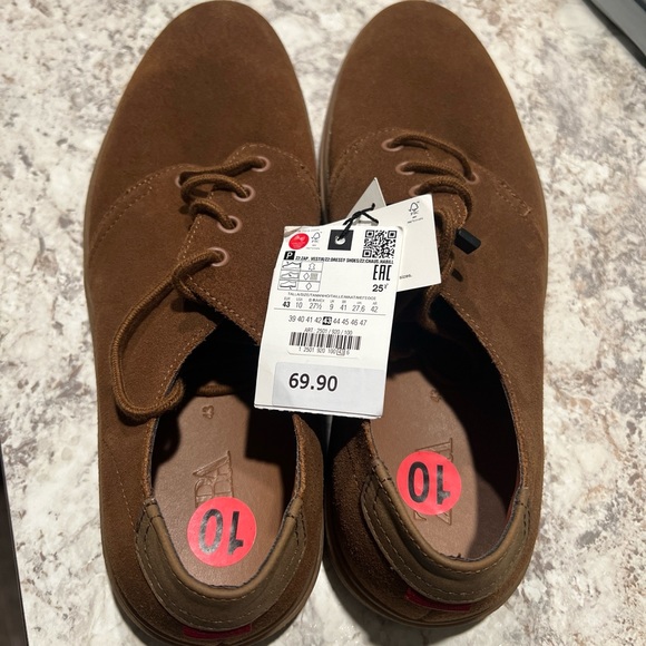 ZARA LEATHER CASUAL SHOE - SIZE 10. New without Box. - Picture 3 of 5